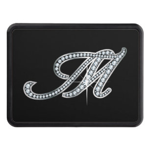 M Faux-"Diamond Bling" Tow Hitch Cover
