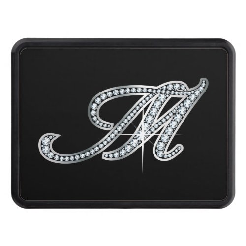 M Faux_Diamond Bling Tow Hitch Cover