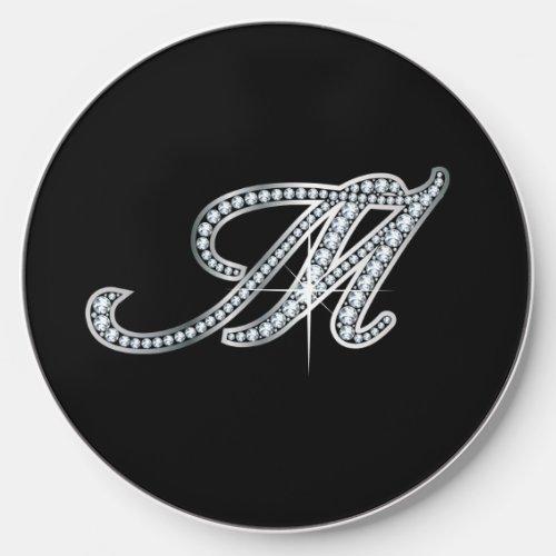 M Faux_Diamond Bling  Wireless Charger