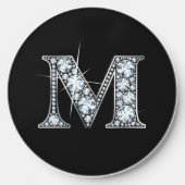 M Faux-"Diamond Bling" Wireless Charger (Front)