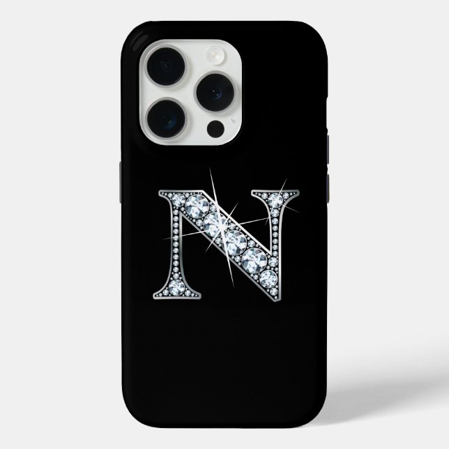 M Faux Diamond Monogram Case-Mate iPhone Case (Back)