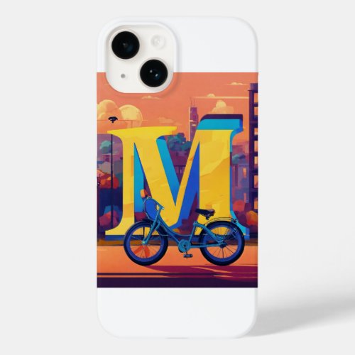 M for Metropolis Cartoon Night Ride Case_Mate iPhone 14 Case