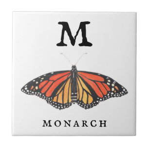 "M" for Monarch Ceramic Tile