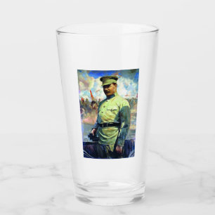 M. Frunze - Soviet Army Officer, Red Army Founder Glass