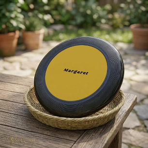 M Gold Wham-O Frisbee with Your Name in Style