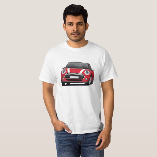 M Hatch (F56) red - white T-Shirt (Front Full)