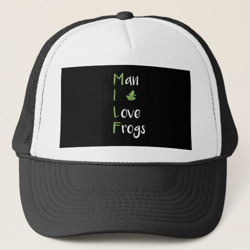 MILF _ Man I Love Frogs Vintage Funny Unisex Trucker Hat