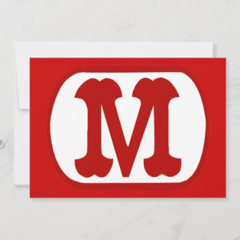 M In Oval Icon  (mario) by figstreetstudio at Zazzle