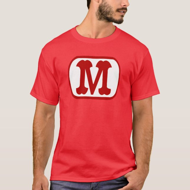 M In Oval Icon (Mario) T-Shirt (Front)