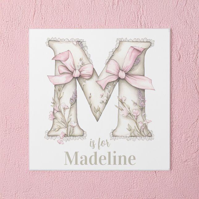 M is for Custom Name Whimsical Letter Art (Creator Uploaded)