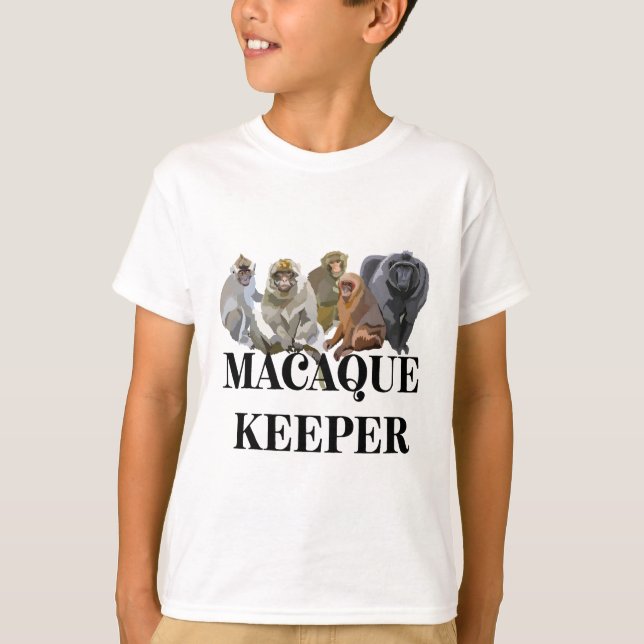 M is for Macaque Keeper T-Shirt (Front)