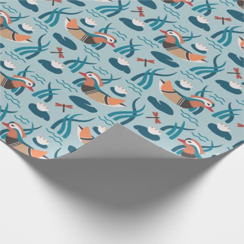 M is for Mandarin Duck _ Wrapping Paper