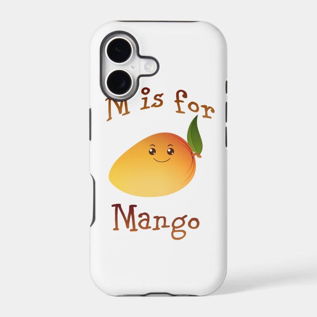 M is for Mango Iphone Case (Back)