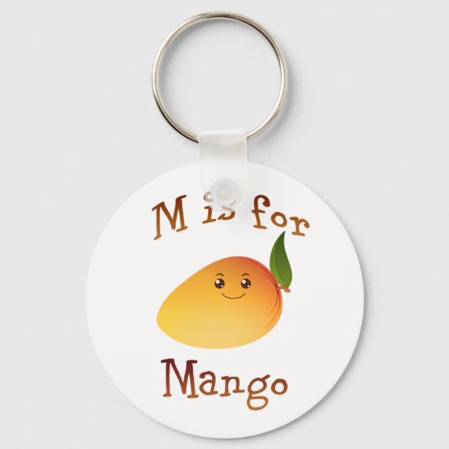 M is for Mango Keychain (Front)