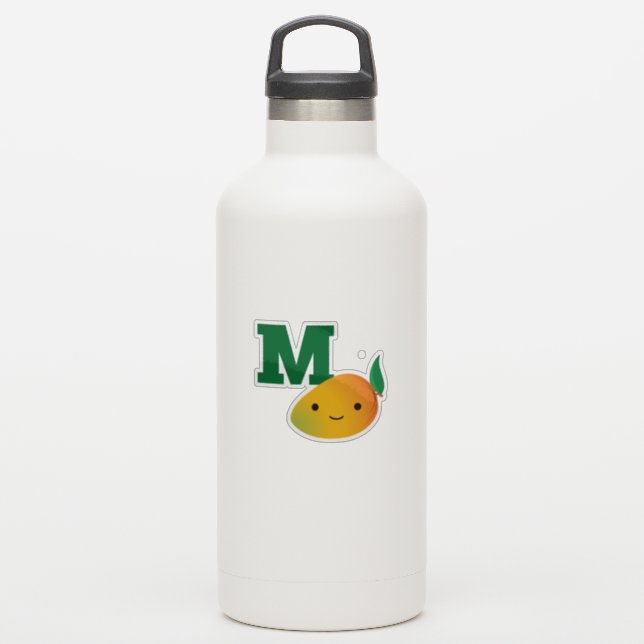 M is for Mango Sticker (Waterbottle)