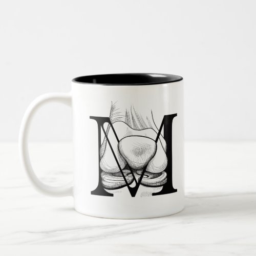 M is for Meniscus mug Two_Tone Coffee Mug