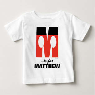 M is for Mickey Add Your Name 2 Baby T-Shirt