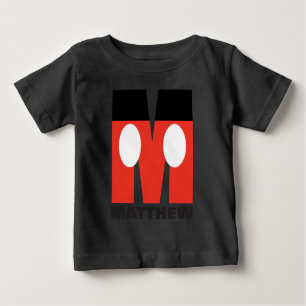 M is for Mickey Add Your Name Baby T-Shirt