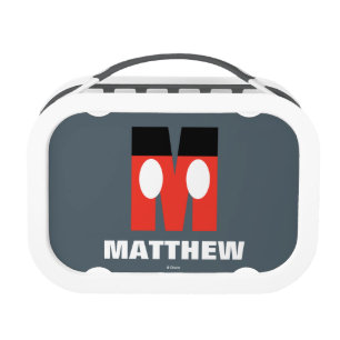 M is for Mickey   Add Your Name Lunch Box