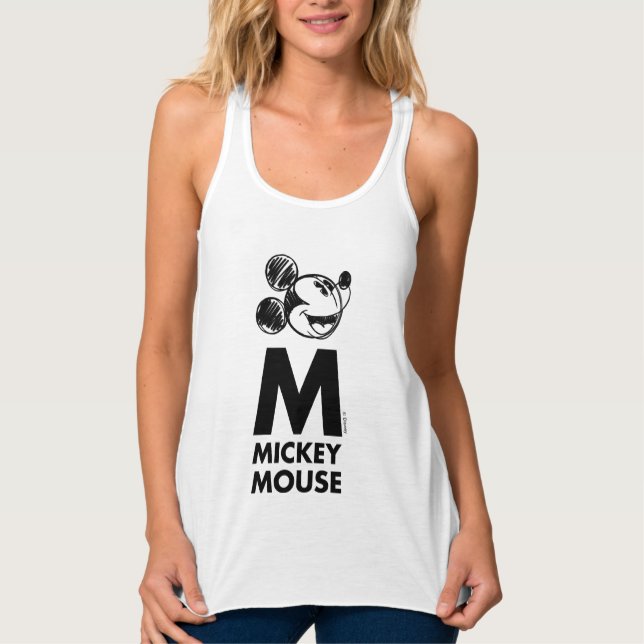 M is for Mickey Mouse Tank Top (Front)