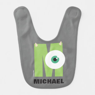 M is for Mike Add Your Name Baby Bib