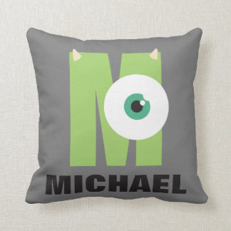 M is for Mike | Add Your Name Throw Pillow
