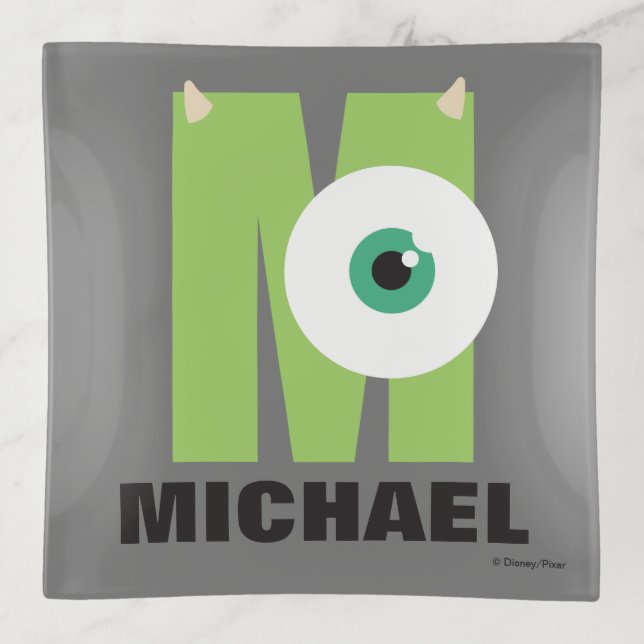 M is for Mike | Add Your Name Trinket Tray (Front)