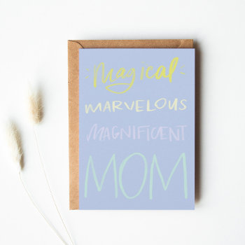 M Is For Mom Card by MontgomeryFest at Zazzle