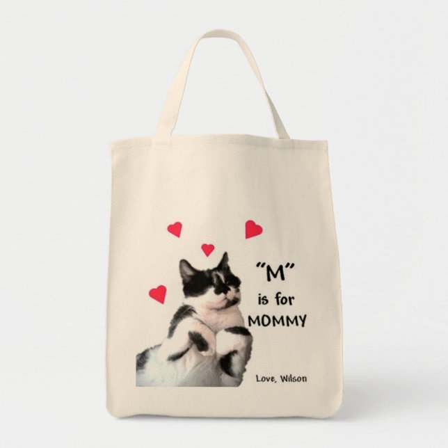 "M" is for Mommy Tote Bag (Front)