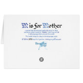 M is for Mother Card (Back Horizontal)