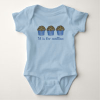M is for Muffins Blueberry Muffin Baked Goods ABCs