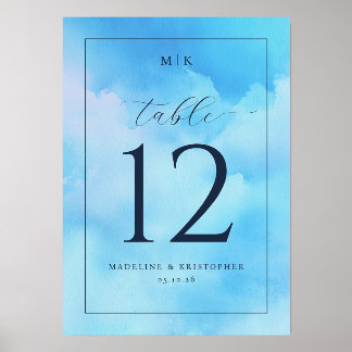 M K Madeline & Kristopher Blue Cloudy Sky Holder