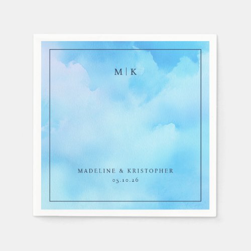 M K Sky Blue Clouds Minimalist