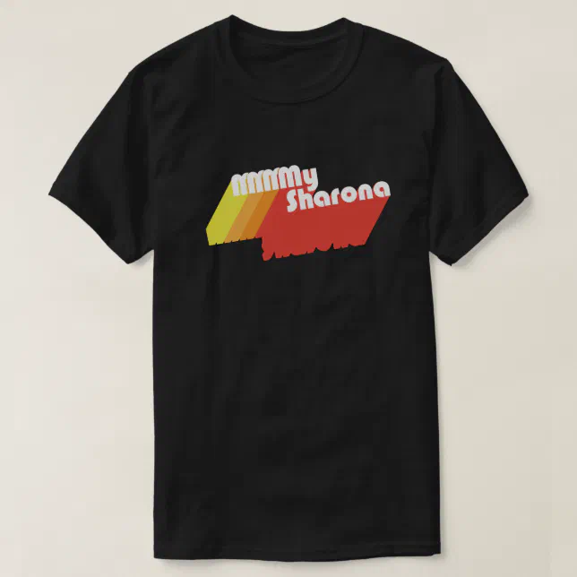 m-m-m-my-sharona-retro-typography-dark-t-shirt-zazzle
