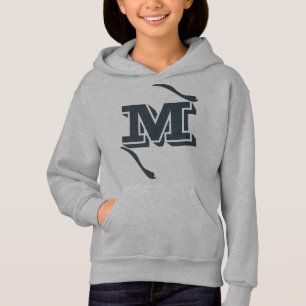 M Mesmerizing Motion Serif Monogram Crewneck Hoodie