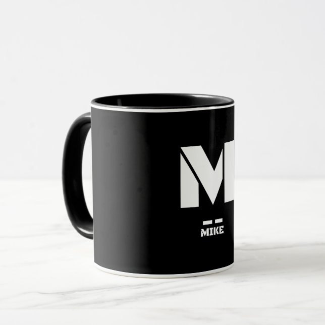 M(Mike) NATO Phonetic Alphabet & Morse Code Mug (Front Left)