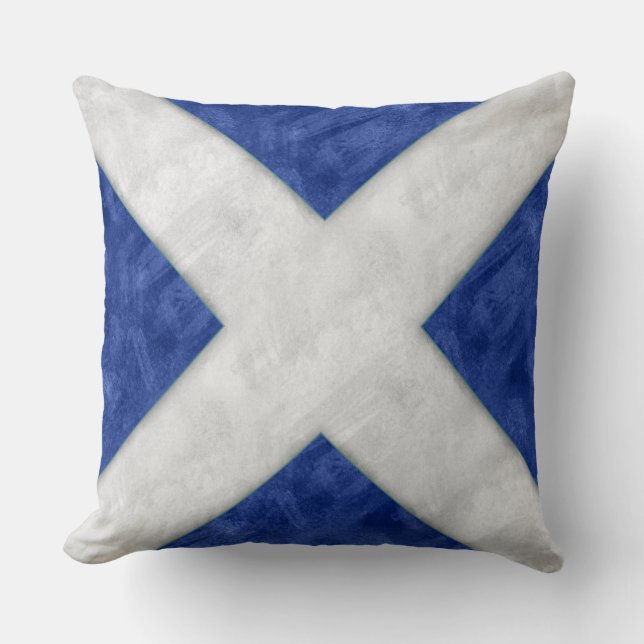M Mike Watercolor #Nautical Signal Maritime Flag Throw Pillow (Front)