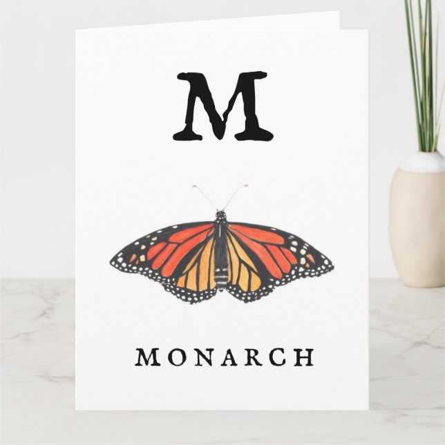 "M" Monarch  Card (Front)