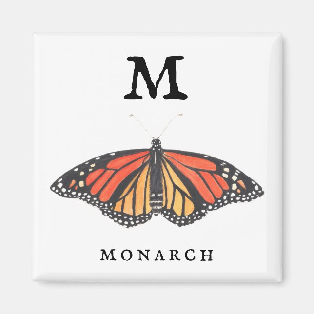 "M" Monarch Magnet (Front)