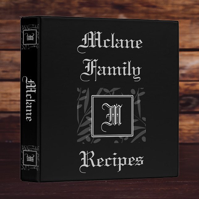 M Monogram Recipe Book Binder (M Monogram Recipe Book Binder)