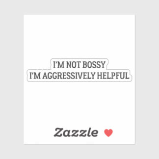 m not bossy sticker, funny mom stickers