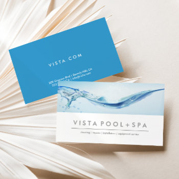 M O D E R N | Business Card | Water Waves by freshpaperie at Zazzle