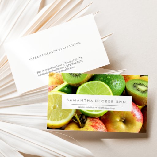 Customizable M O D E R N | Nutrition + Health | Business Card
