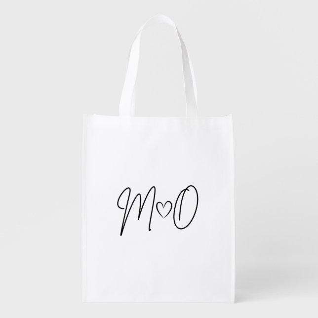 M+O Wedding Day Grocery Bag (Front)