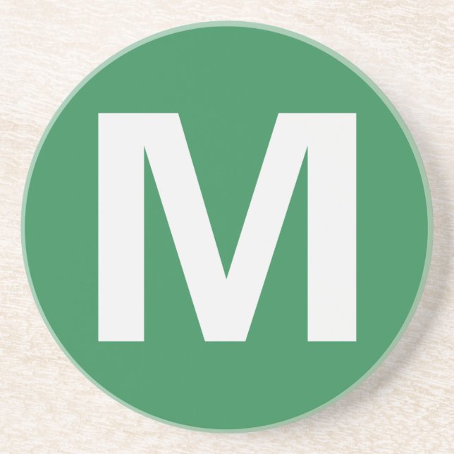 M Ocean View Icon Coaster (Front)