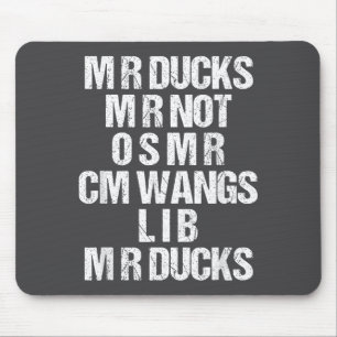 M R Ducks M R Not O S M R Cm Wangs Lib M R Ducks Mouse Pad