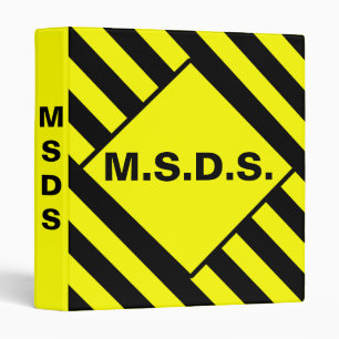 M.S.D.S. Caution Binder