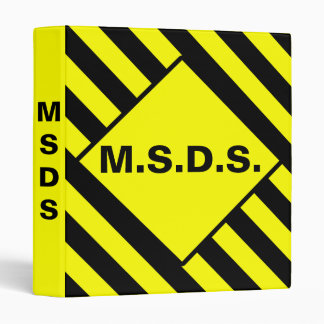 M.S.D.S. Caution Binder