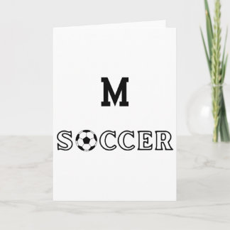 M Soccer Card