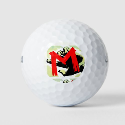M the Movie by Fritz Lang Artwork Golf Balls